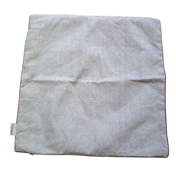 Loving Kindness Scotty Dog Throw Pillow Cover Embroidered Christmas 20x20 FLAW - Picture 2 of 8